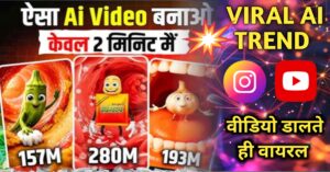 Instagram talking food AI video with healthy tips animation